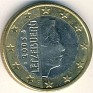 Euro - 1 Euro - Luxembourg - 2002 - Bi-Metallic Copper-Nickel Center In Brass Ring - KM# 81 - Obv: Grand Duke's portrait Rev: Value and map within divided circle  - 0